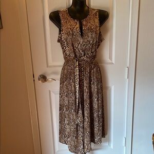 Emma & Michele Brown Tan Sleeveless Sundress